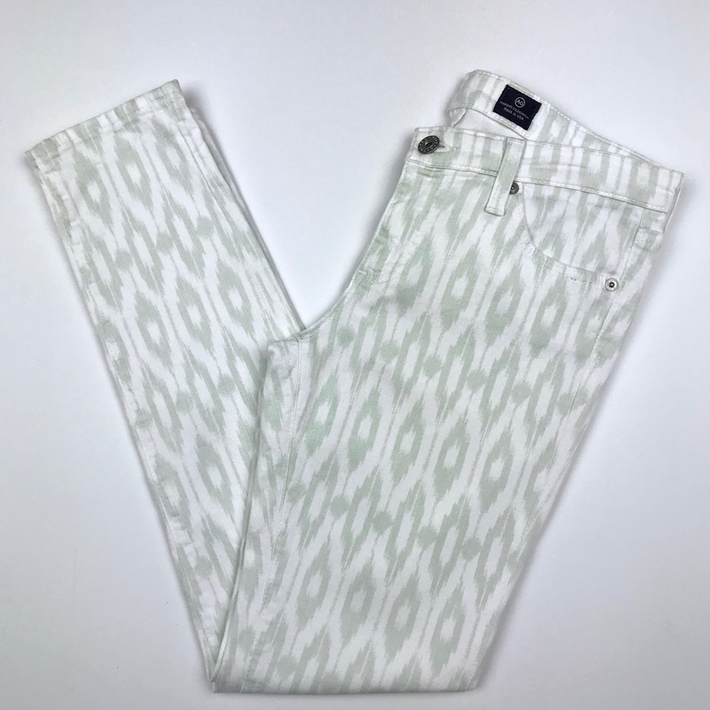 Adriano Goldschmied White Green Aztec Skinny Jean - Picture 2 of 9